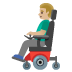 man in motorized wheelchair, medium-light skin tone